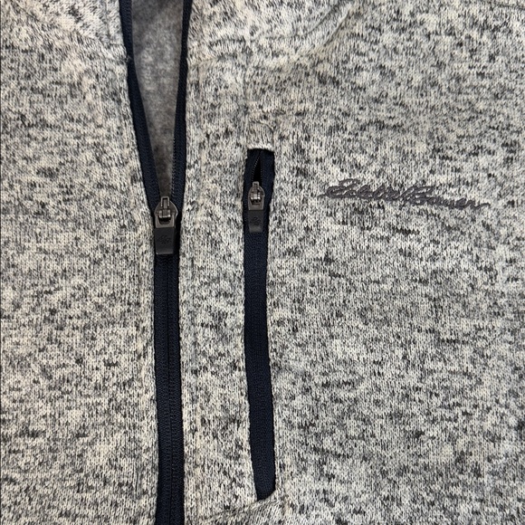 Eddie Bauer Sweatshirt Mens Large Gray 1/2 Zip Fleece Oatmeal Radiator 2.0 - Picture 9 of 14